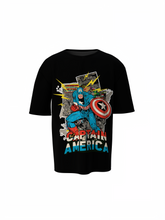 Marvel Comic Captain Oversized T-Shirts